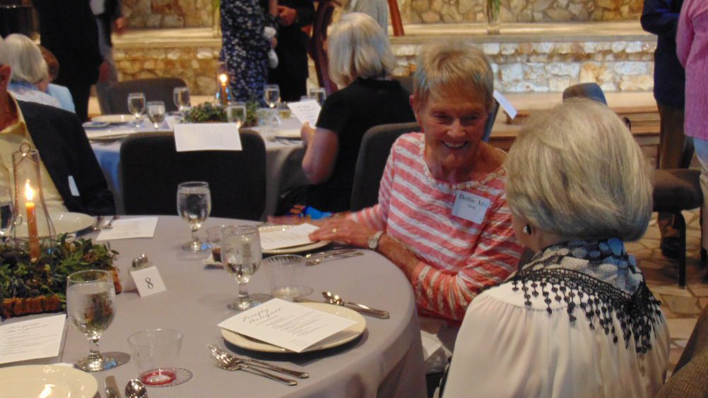 Donors gathering at an event.